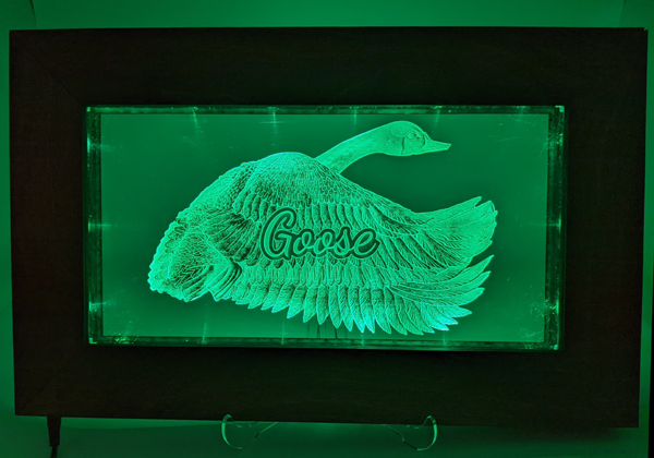 3D Goose Acrylic Display