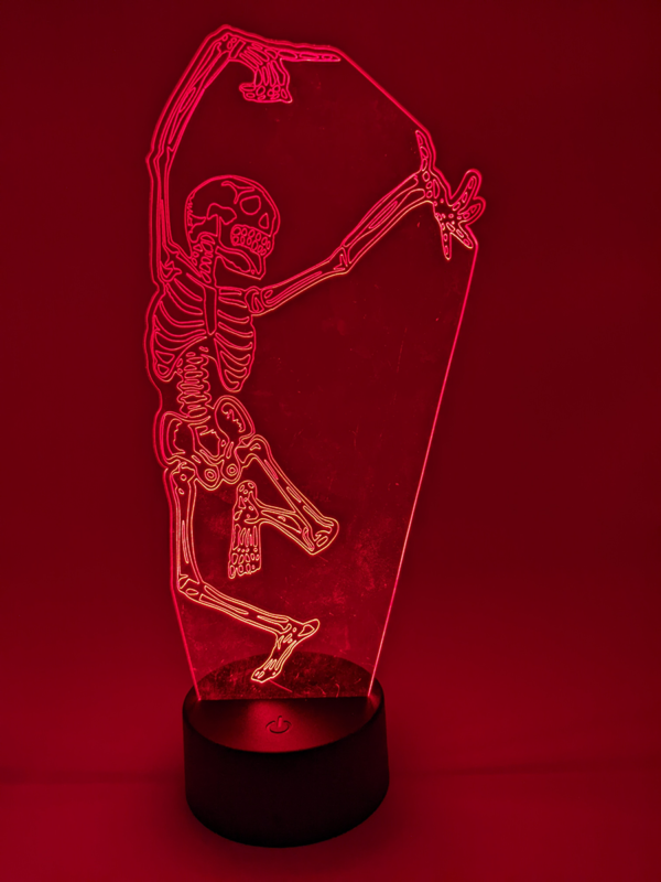 Dancing Skeleton Acrylic Light - Image 4